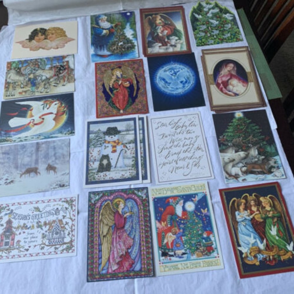 Christmas Cards Vintage Deluxe Size